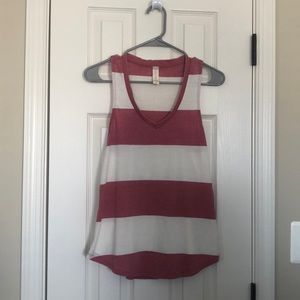 Red and cream striped tank from Altair’s State